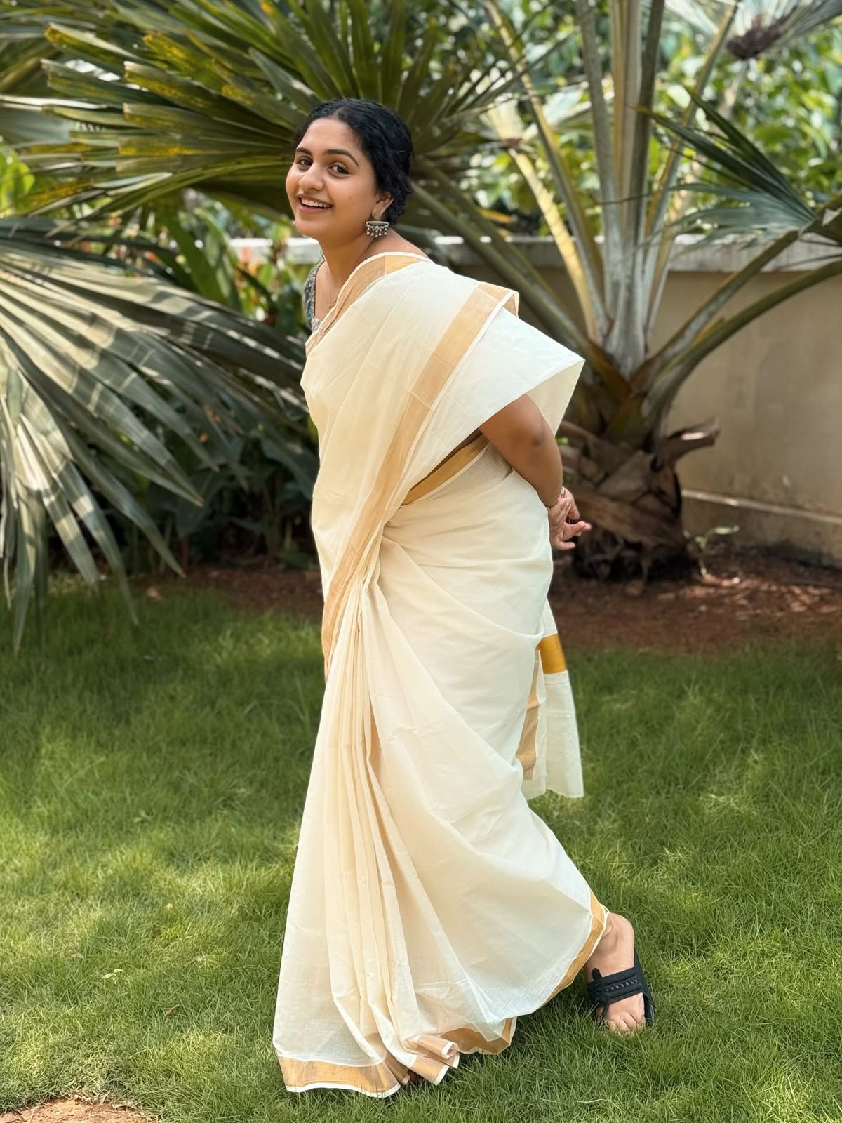 Handloom kerela cotton saree