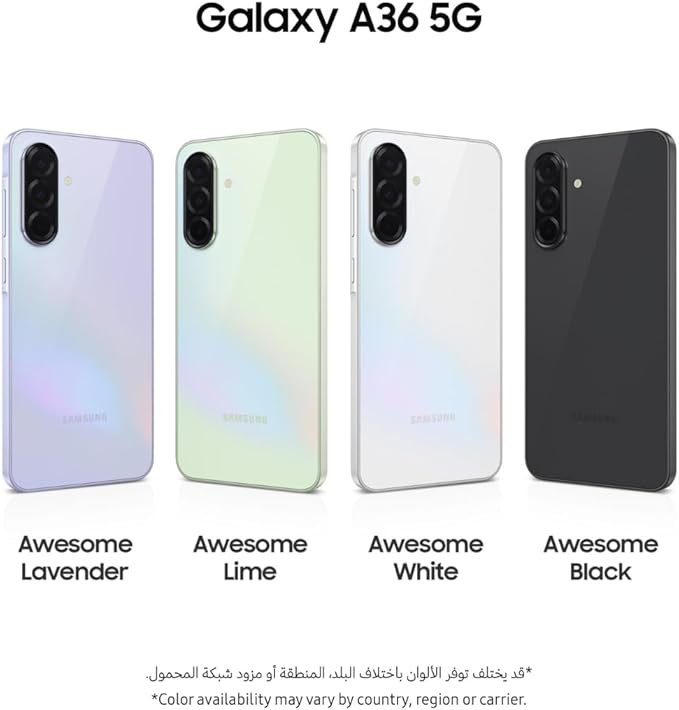 Samsung Galaxy A36 5G, Android Smartphone, 256GB Storage, 8GB RAM, Awesome Black, 6x OS Upgrades, Large Display, Octa-Core Processor (UAE Version)_img_4