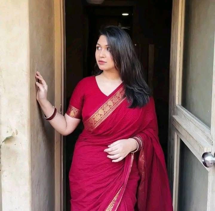 Handloom maroon kantha stitch_img_4