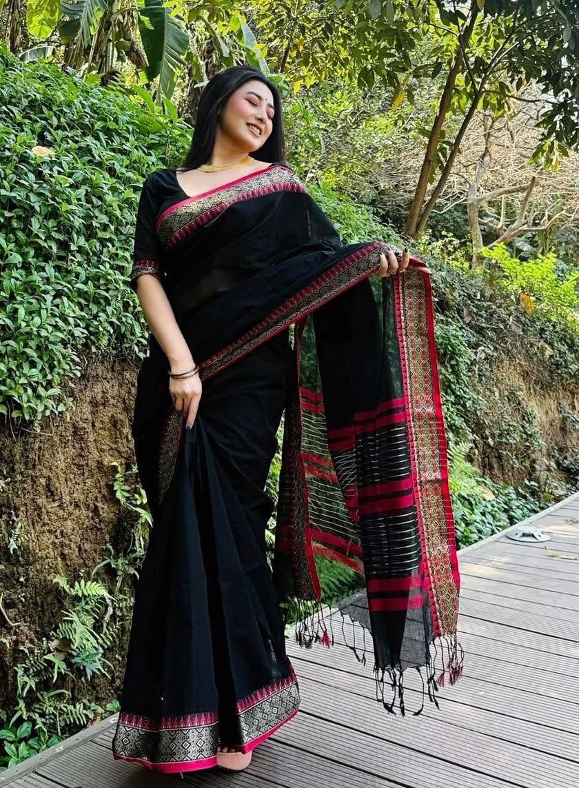 Handloom black pink par_img_3