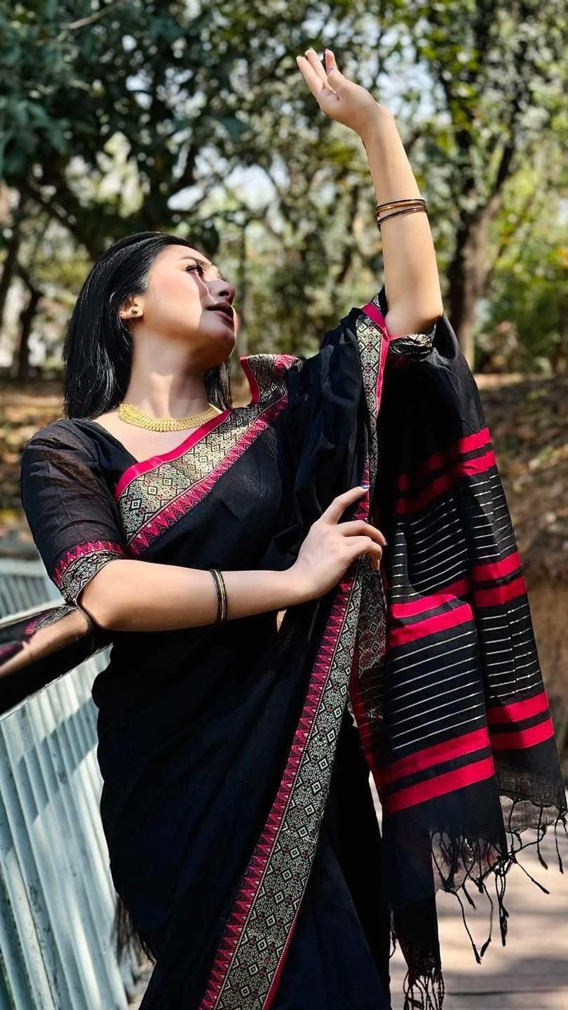 Handloom black pink par_img_5