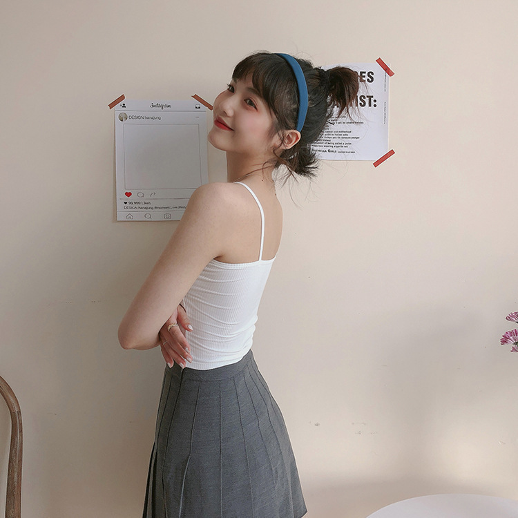 Trendy cotton cross-back bralette sports vest, versatile and suitable as an outer layer or base layer for women._img_1