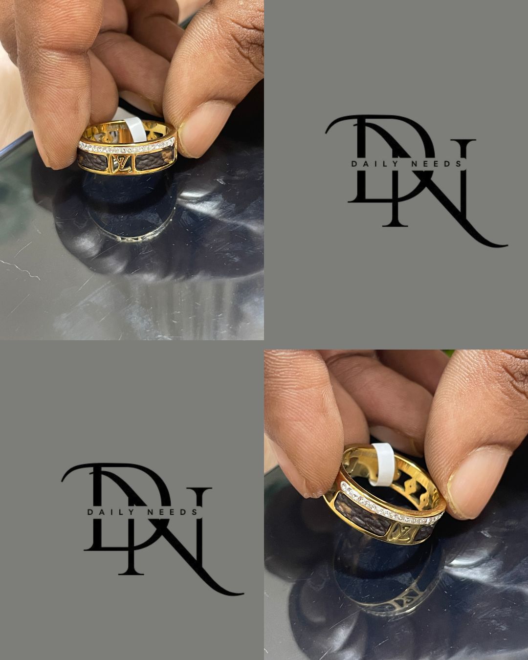 Fashion Trend Titanium Steel Rings for Women | Mixed Rose Gold Color-Preserving Rings_img_9