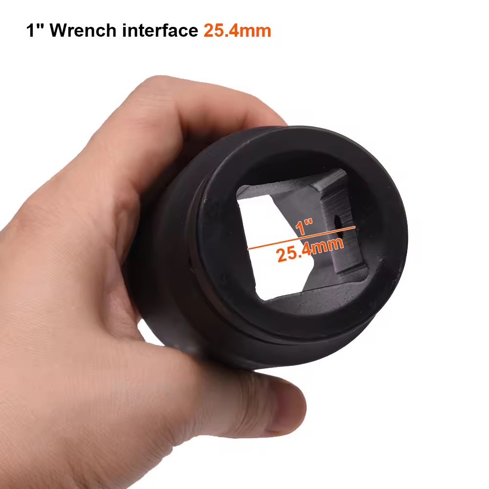 HARDEN 1" Drive Impact Deep Socket ( 30 | 32 | 33 | 34 | 35 | 36 | 38 | 41 | 46 | 50 | 55 | 60 | 65 | 70 | 75 | 80mm ), Long Socket, 6PT; Model: 537130 to 537180_img_4