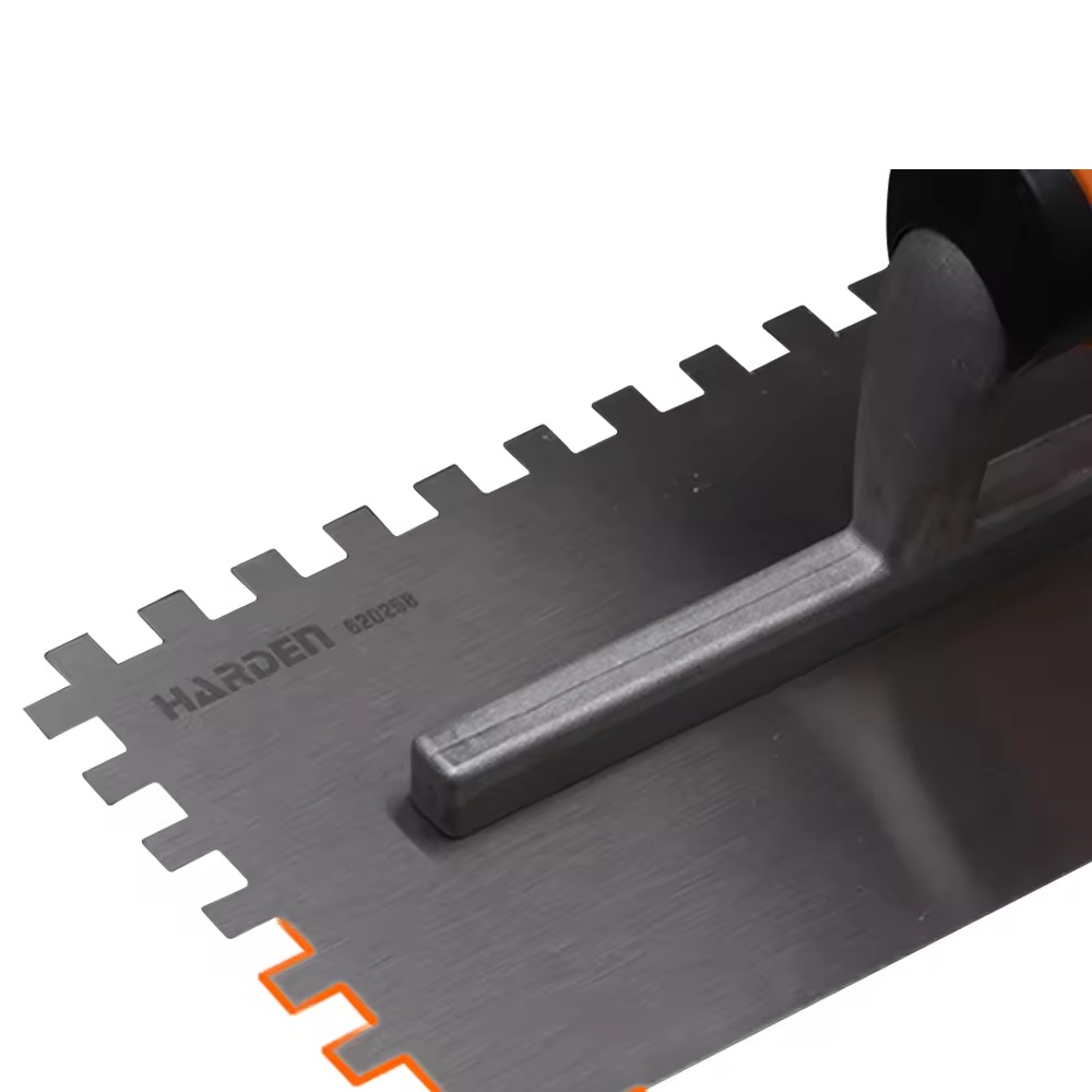 HARDEN Stainless Plastering Trowel with Teeth ( Korni ) 280x120mm; Model: 620258_img_1