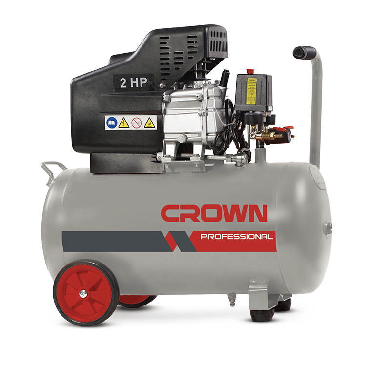 CROWN CT36029 50L Professional Direct Air Compressor, 1.49KW, 135L/min, 8Bar; Brand: CT36029_img_0