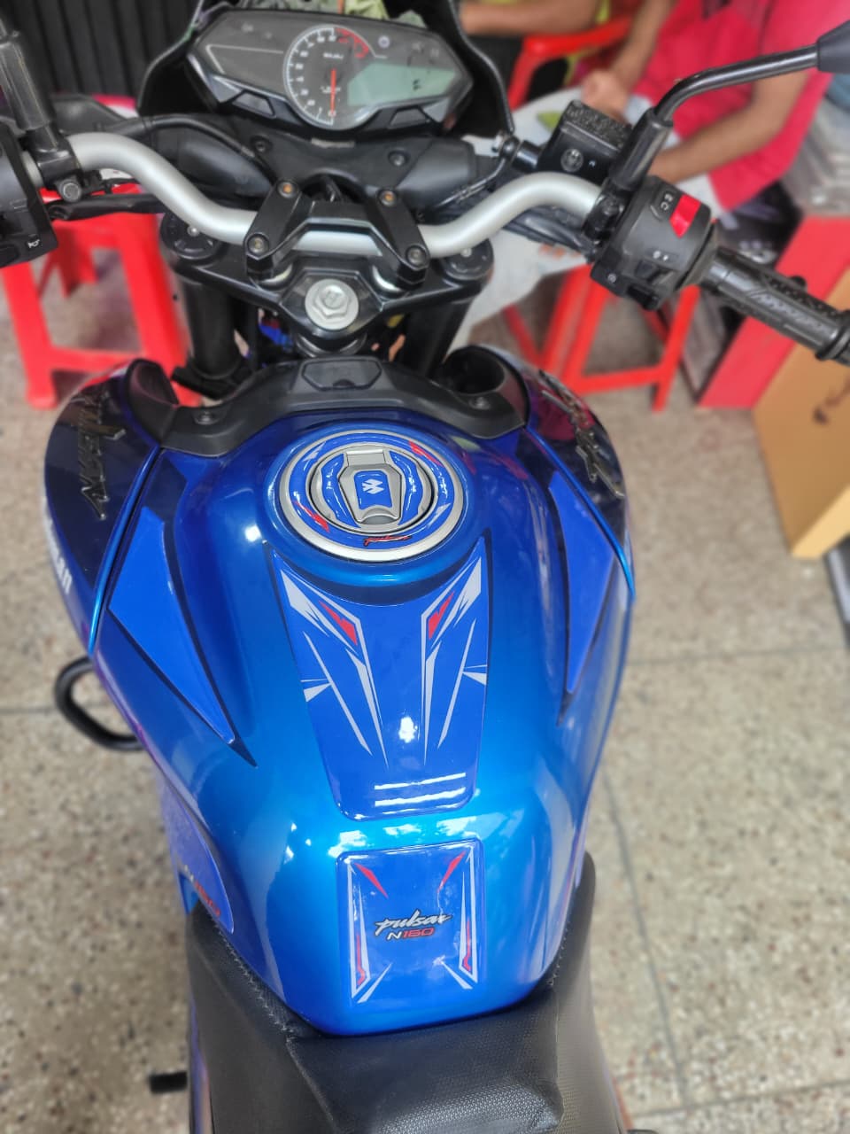 Pulsar N160 or 250 Blue( Premium Tank Pad 036)_img_0