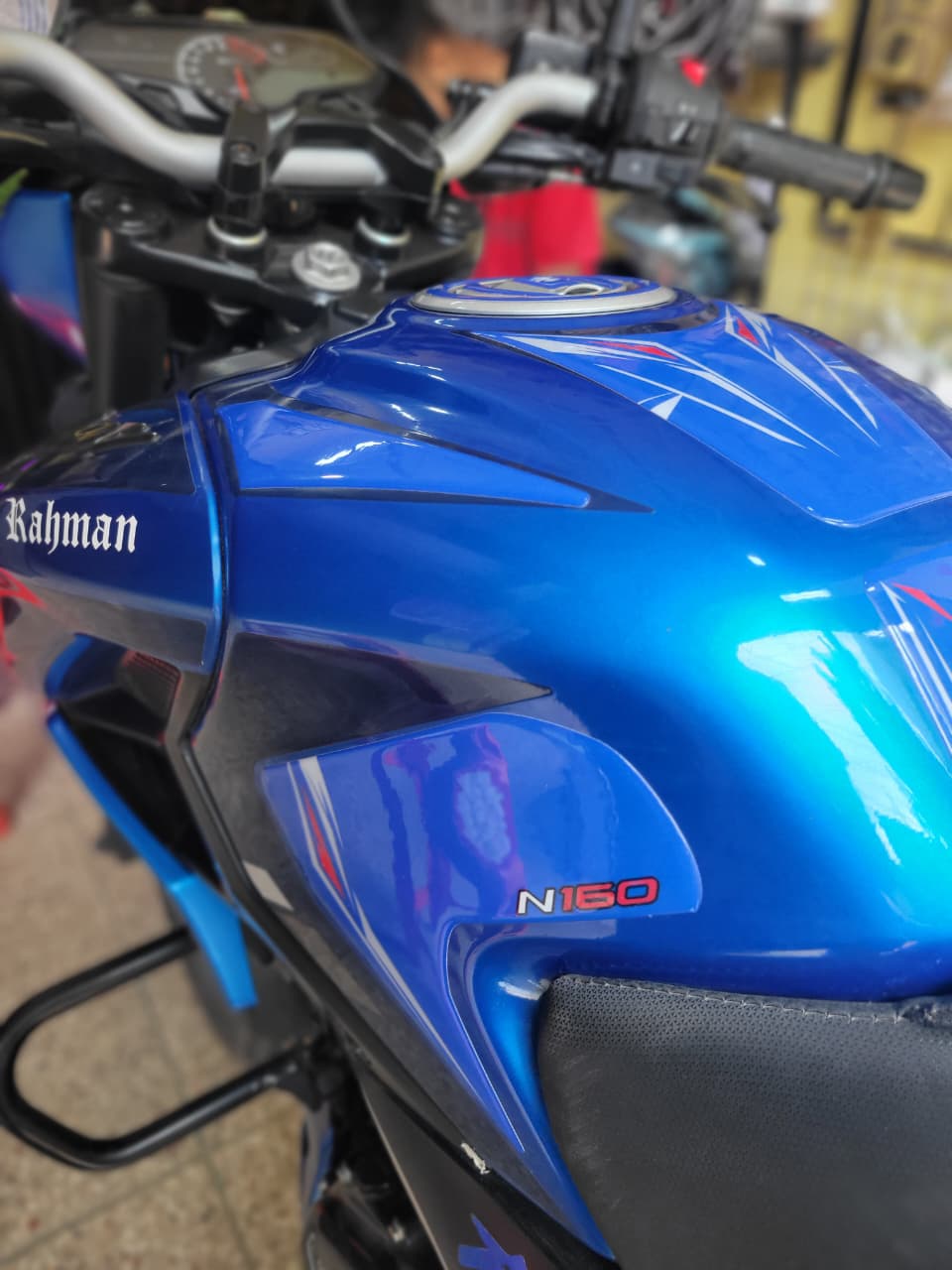 Pulsar N160 or 250 Blue( Premium Tank Pad 036)_img_1