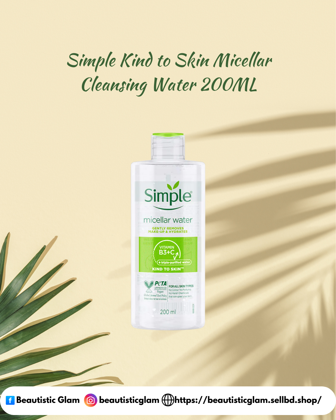 Simple Kind to Skin Micellar Cleansing Water 200ML