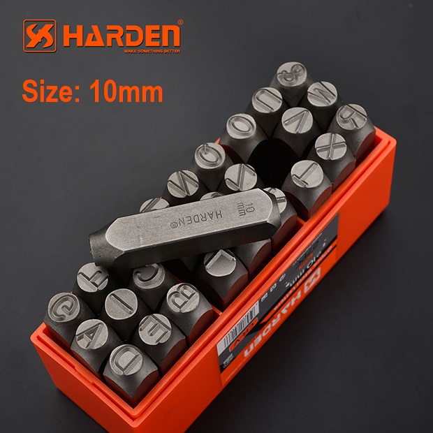 HARDEN 27pcs Steel Letters punch ( 3mm | 4mm | 5mm | 6mm | 8mm | 10mm ) Professional Alphabet Chrome Vanadium punch set; 610863 - 610869_img_13