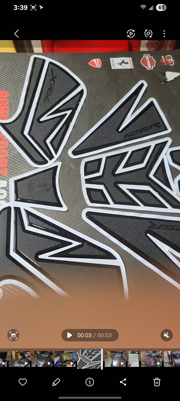 Hero Xtreme 125r Black, Blue, Red ( Premium Tank Pad 037)_img_5