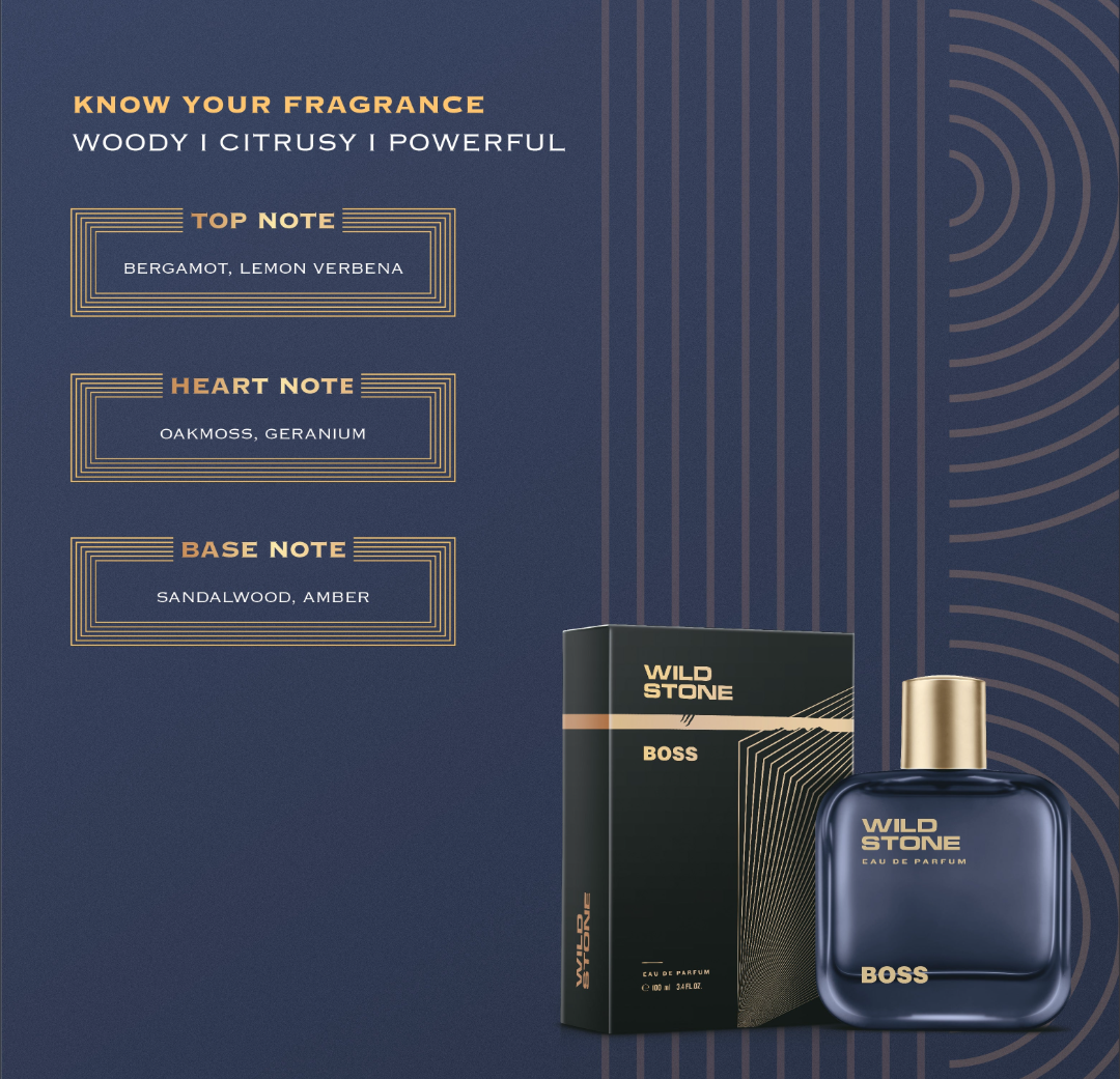 Wild Stone Boss Perfume for Men  Eau De Parfum 100ml Luxury Long-Lasting Fragrance Premium Perfume for men Infused with Woody & Citrusy Notes_img_3