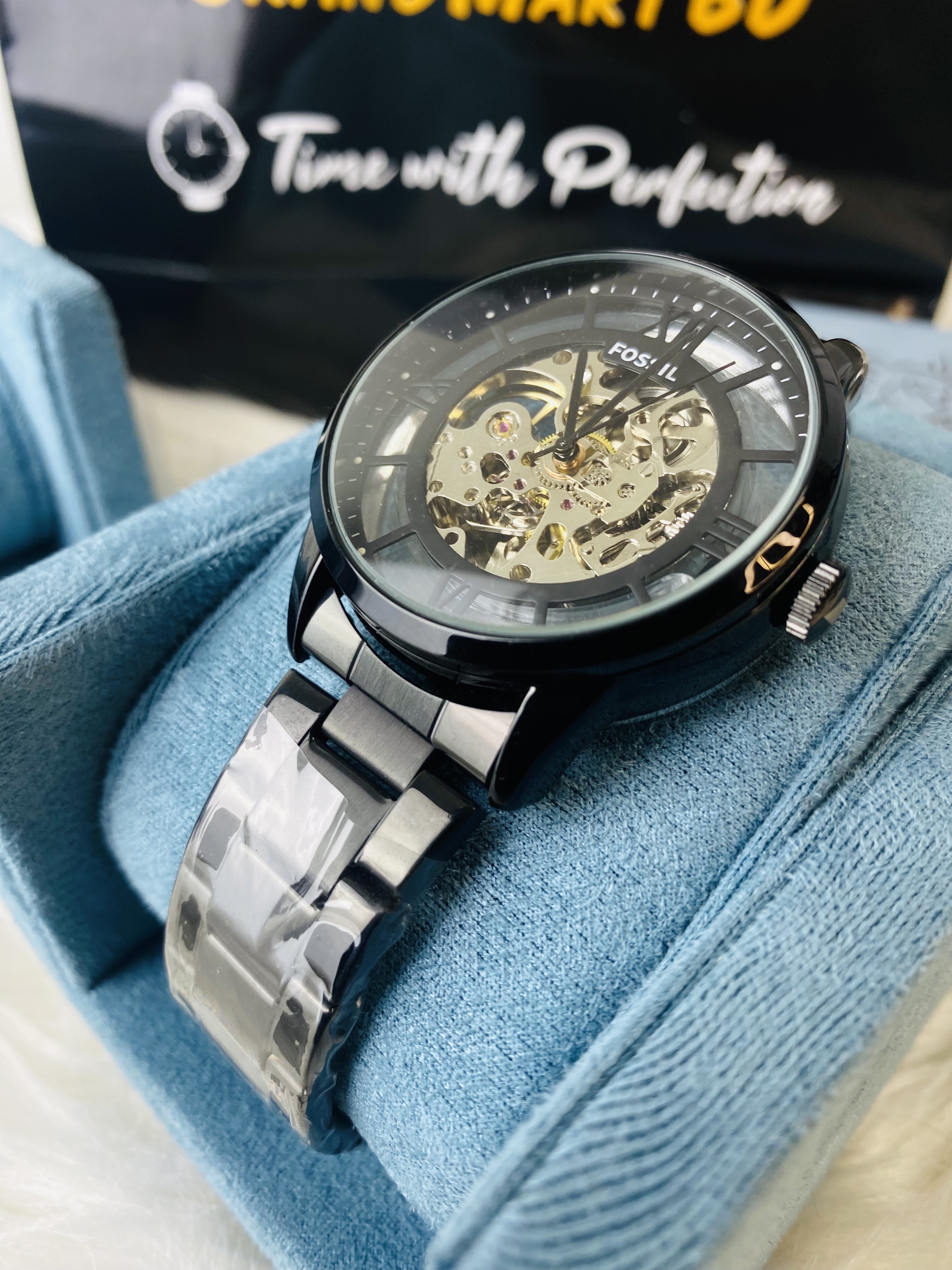 Fossil full black chain