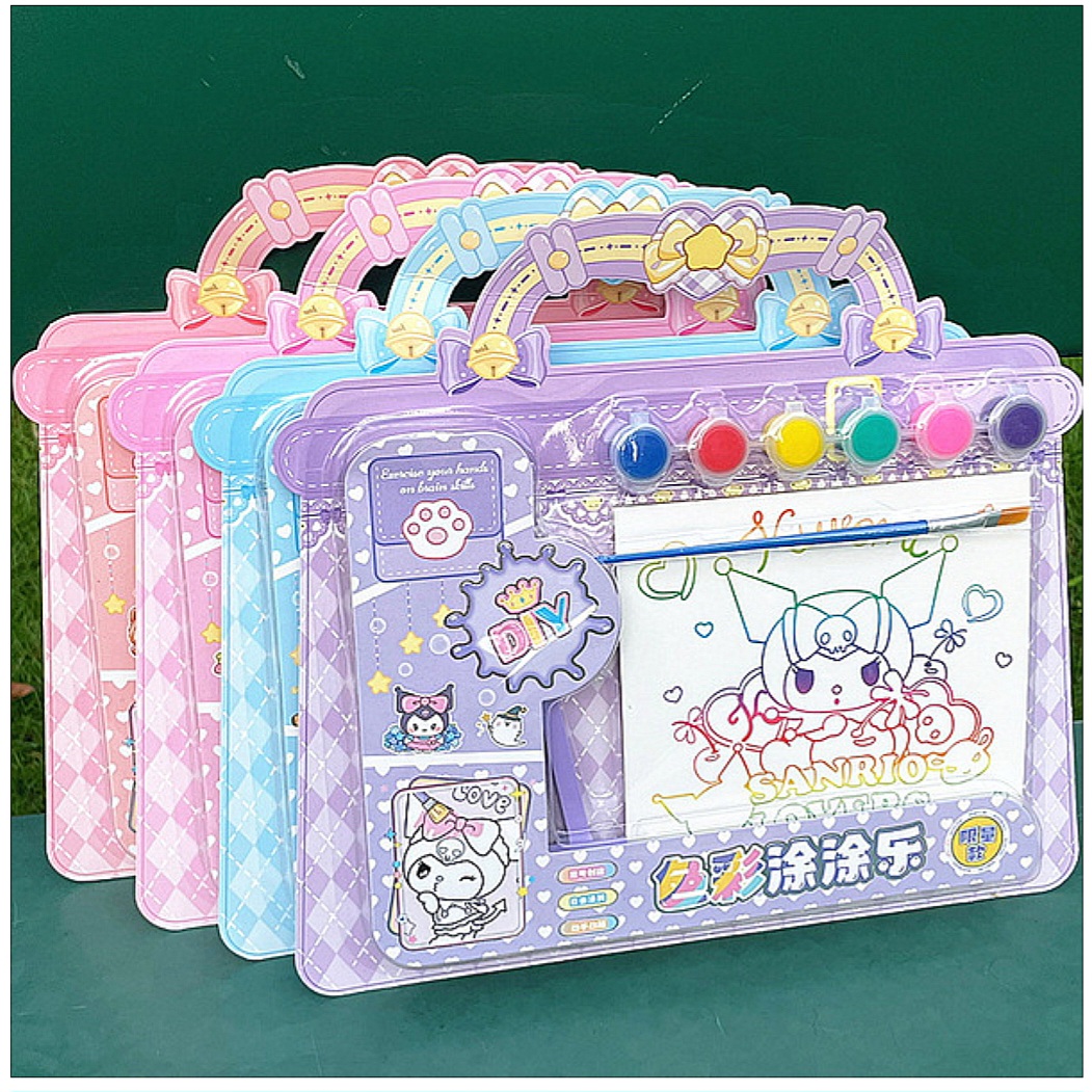 Children's Day Gift Creative Handmade Cartoon Shape DIY Watercolor Painting Set Children's Cute Fun Filling Coloring Gift Box_img_1