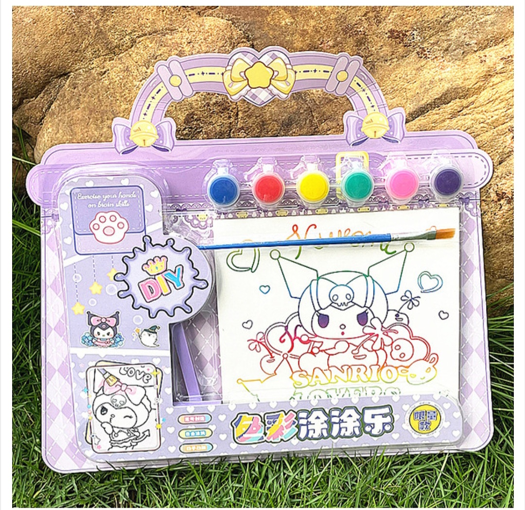 Children's Day Gift Creative Handmade Cartoon Shape DIY Watercolor Painting Set Children's Cute Fun Filling Coloring Gift Box_img_0