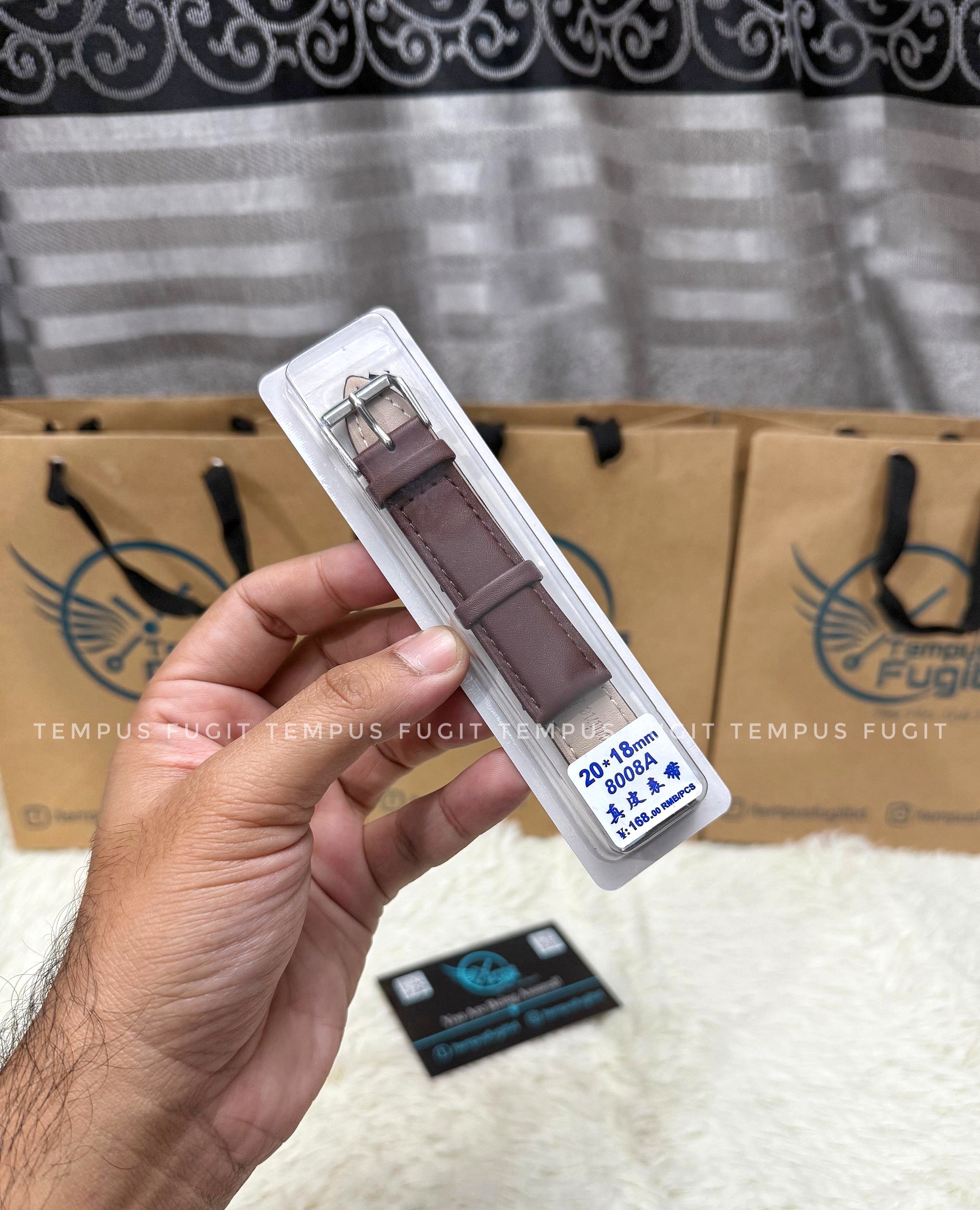 Gents 20 mm Plain Brown Watch Belt_img_0