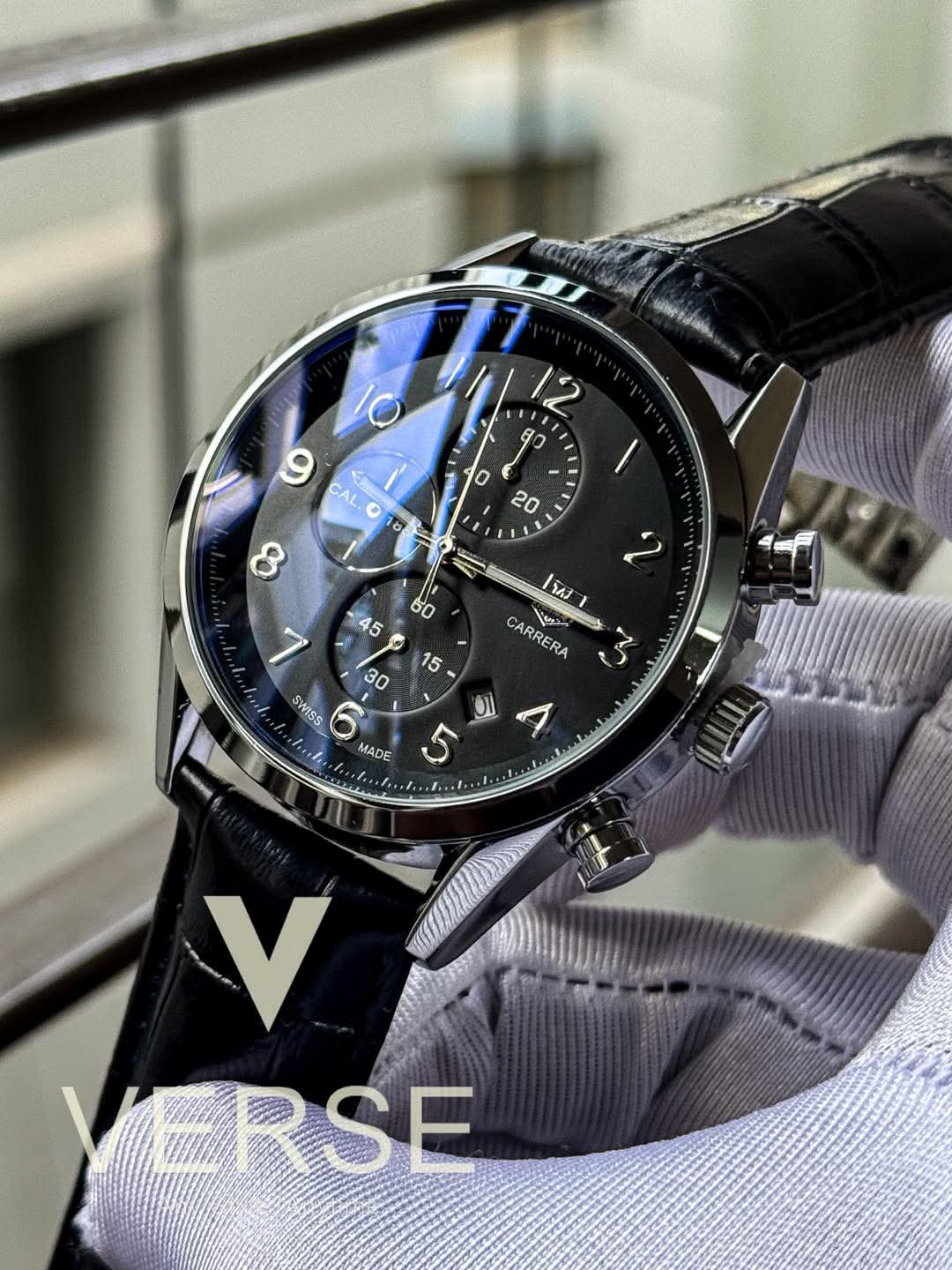 Tag heuer belt 3 chrono black dial