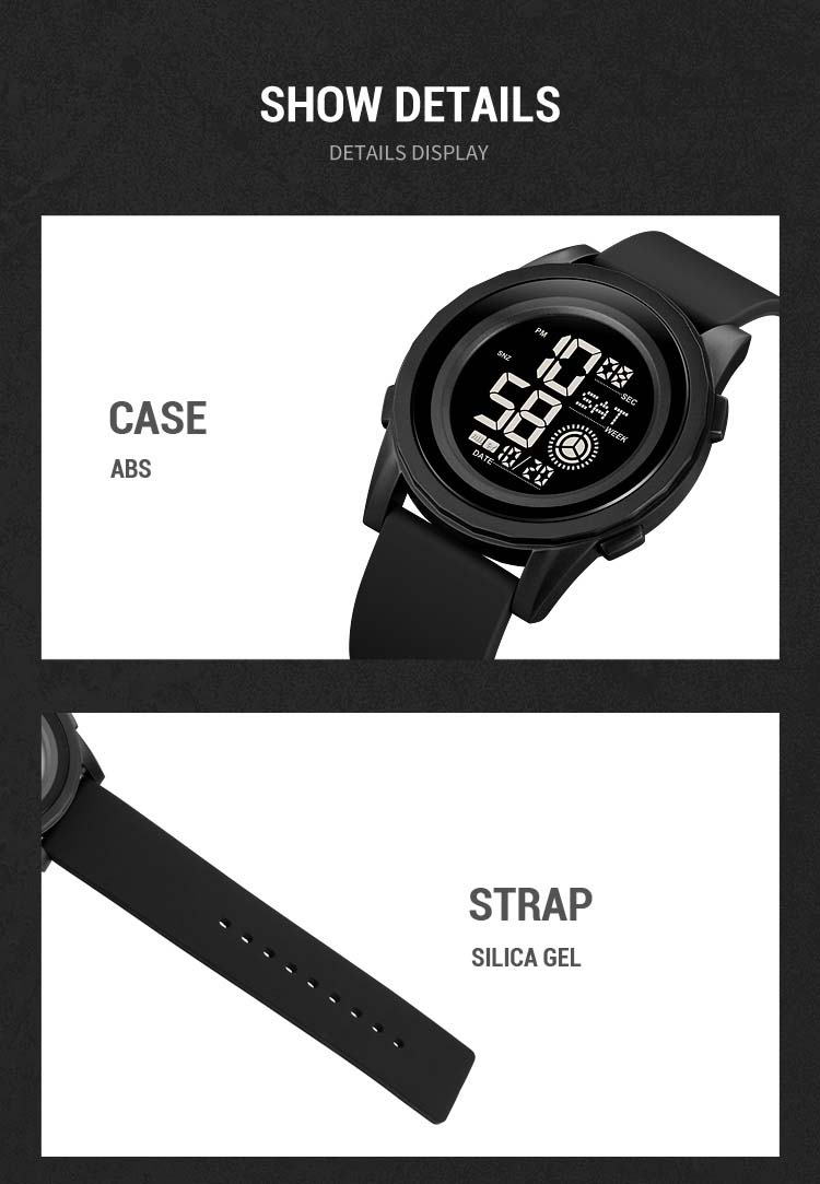 SKMEI 2082 Digital Silicone Sports Watch- Black Dial- Black Bezel- Black Strap- TF Code SK964DB_img_4
