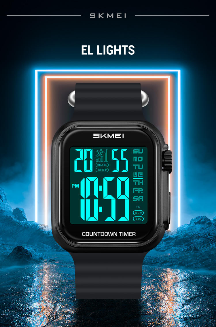 SKMEI 2269 Digital Watch- Black Dial- Black Bezel- Black Strap- TF Code SK962DB_img_4