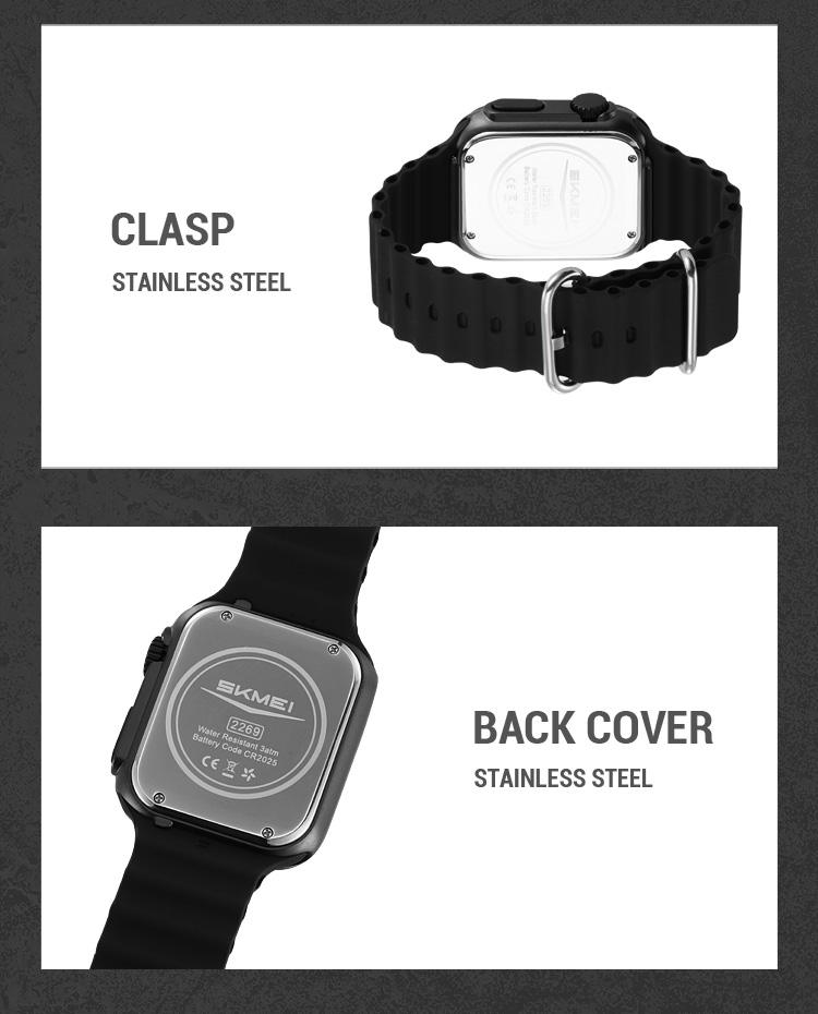 SKMEI 2269 Digital Watch- Black Dial- Black Bezel- Black Strap- TF Code SK962DB_img_8