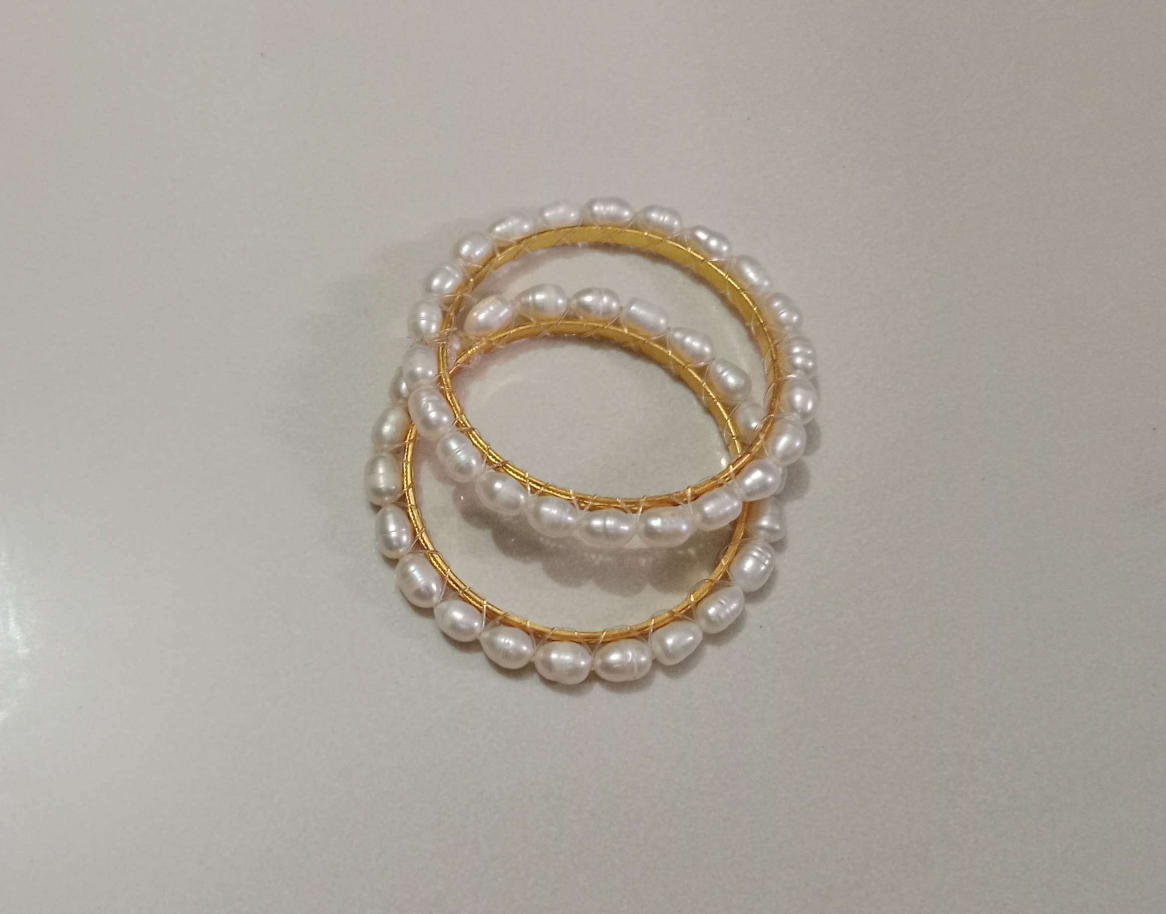 White Rice Pearl Bangle_img_0