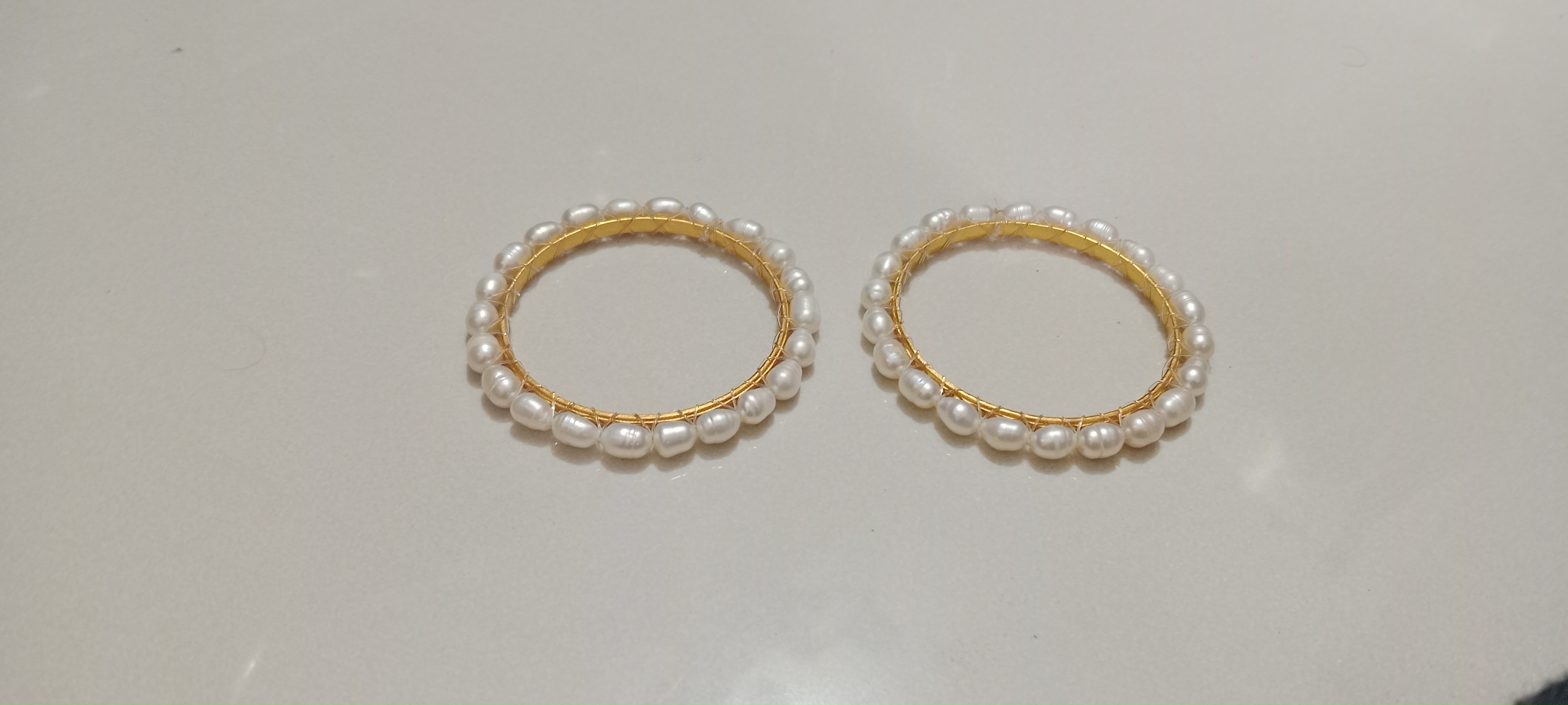 White Rice Pearl Bangle_img_1