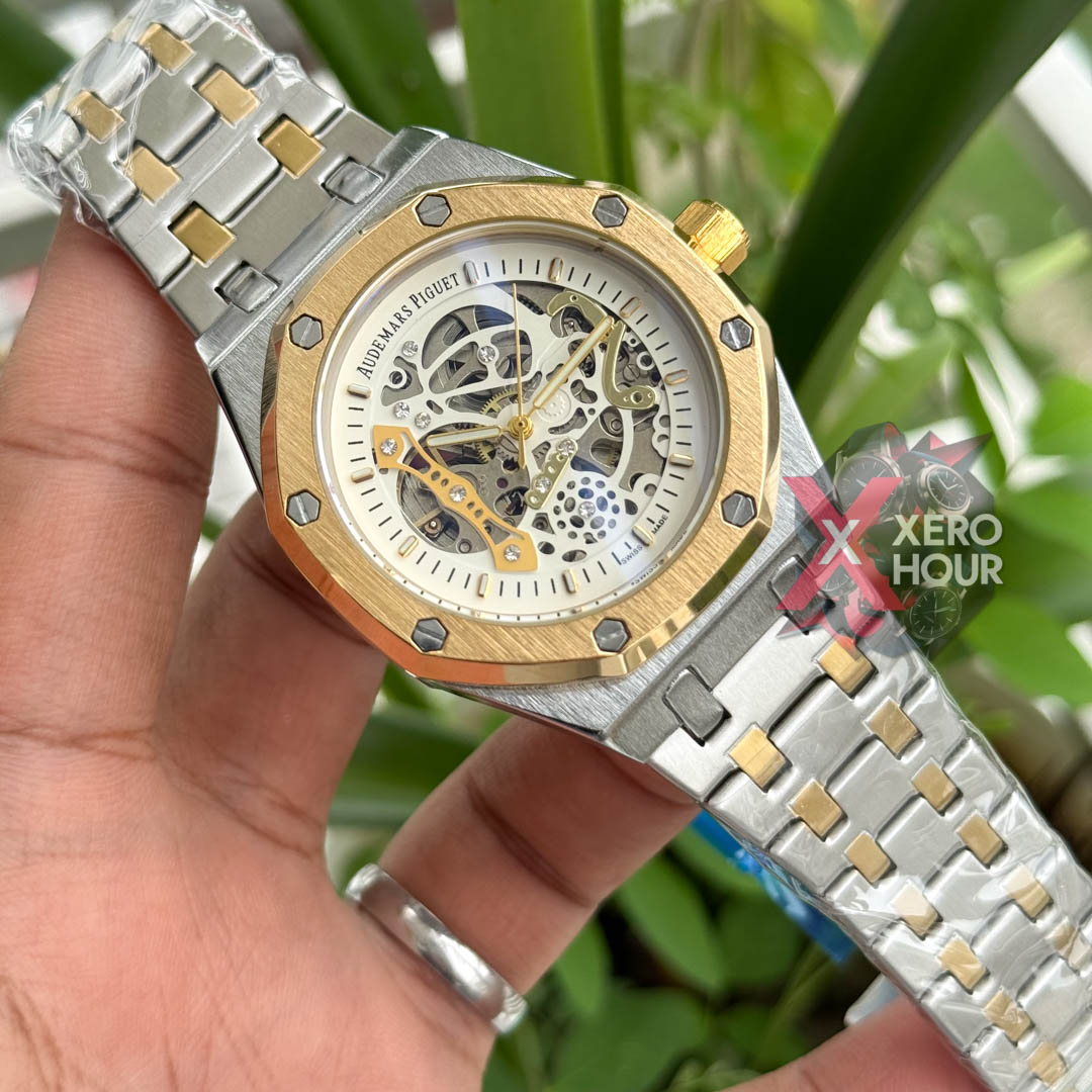 Audemars Piguet Semi AAA | Automatic Movement | Dual Tone Gold with White Dial_img_3
