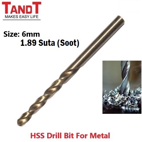 TANDT HSS Drill Bit Set – High-Speed Steel Metal Drilling Sizes: 3mm | 4mm | 5mm | 6mm | 7mm | 8mm | 10mm | 12mm_img_4