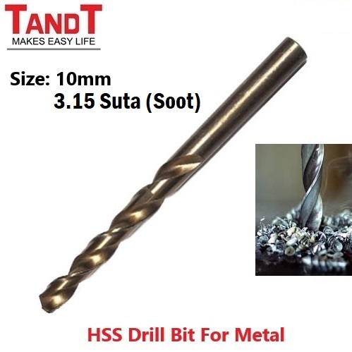 TANDT HSS Drill Bit Set – High-Speed Steel Metal Drilling Sizes: 3mm | 4mm | 5mm | 6mm | 7mm | 8mm | 10mm | 12mm_img_7