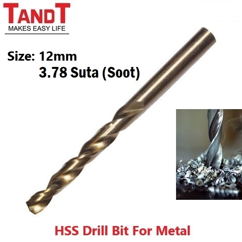 TANDT HSS Drill Bit Set – High-Speed Steel Metal Drilling Sizes: 3mm | 4mm | 5mm | 6mm | 7mm | 8mm | 10mm | 12mm_img_8