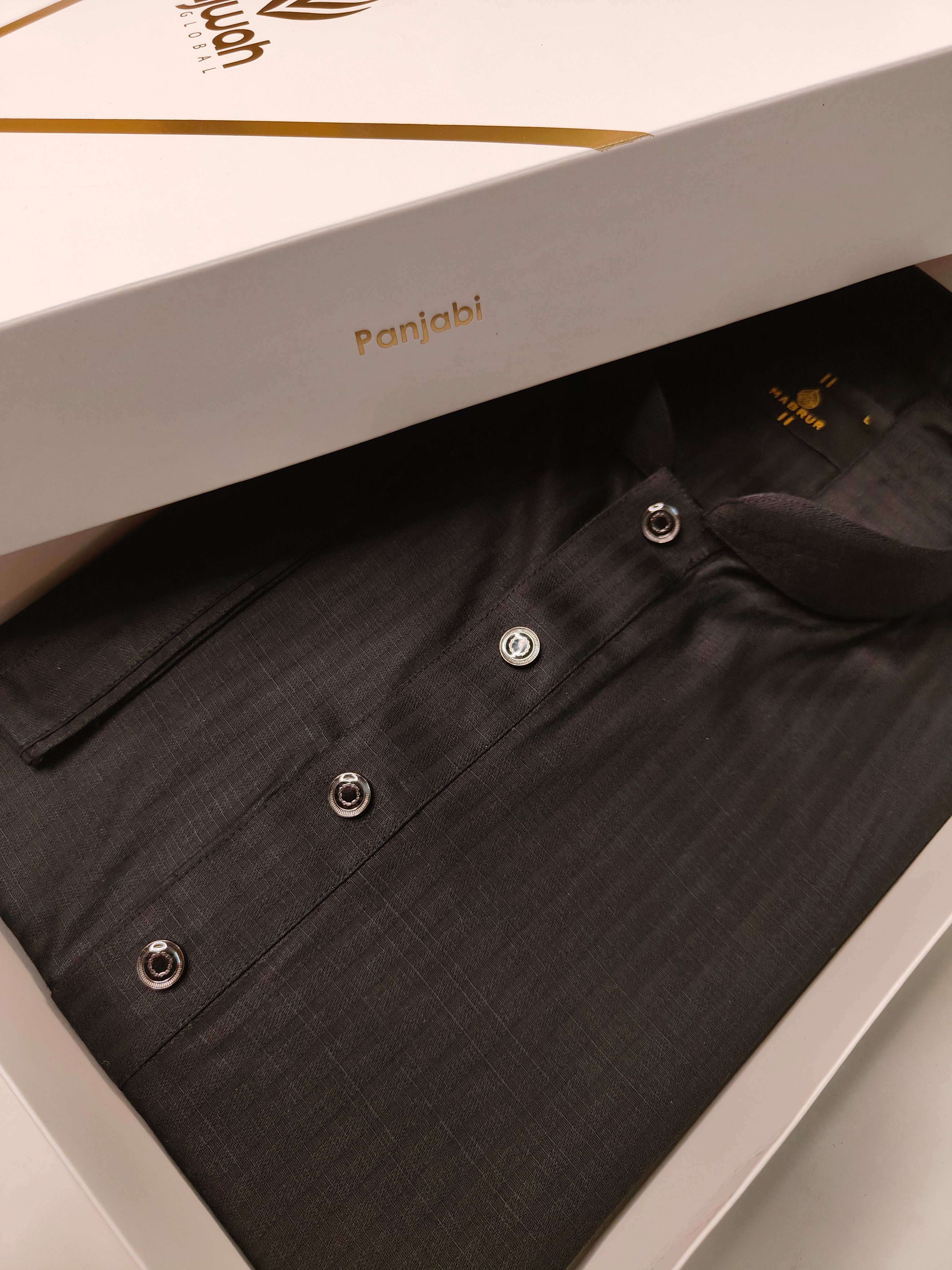 Minimal classic Black step panjabi-A1B005_img_3