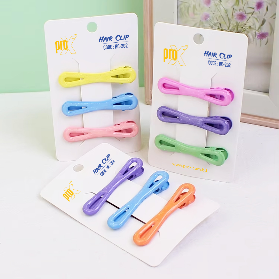 ProX Timeless Twists Hair  Clip For Women HC-202-8 ( 3pcs ) Multi-Color_img_0