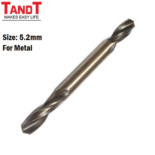 TANDT Hss Double Head Drill Bit ( 3.2mm | 4.2mm | 5.2mm | 6mm ) for metal_img_3