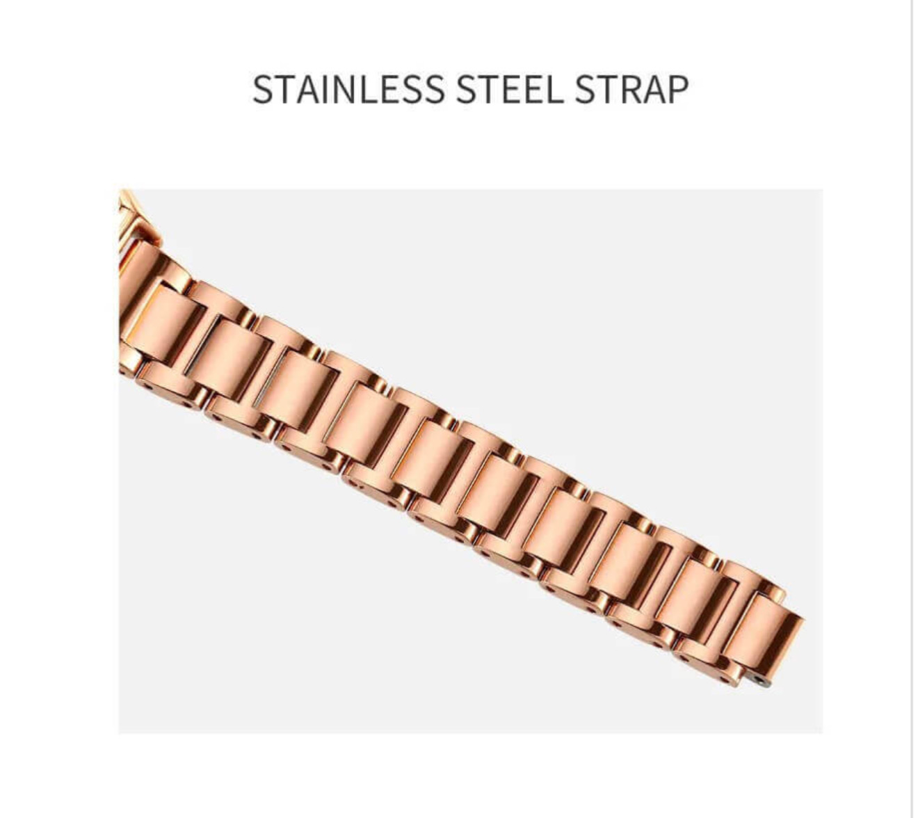 SKMEI 2237 Ladies Chain Watch - Rose Golden Dial- Rose Golden Bezel- Rose Golden Chain- TF Code SK955CF_img_5