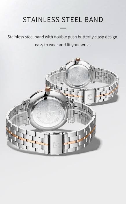 Naviforce 9238 Gents Chain Watch- Silver Dial- Rose Golden Bezel- Silver+Rose Golden Chain- TF Code NF936CM_img_7