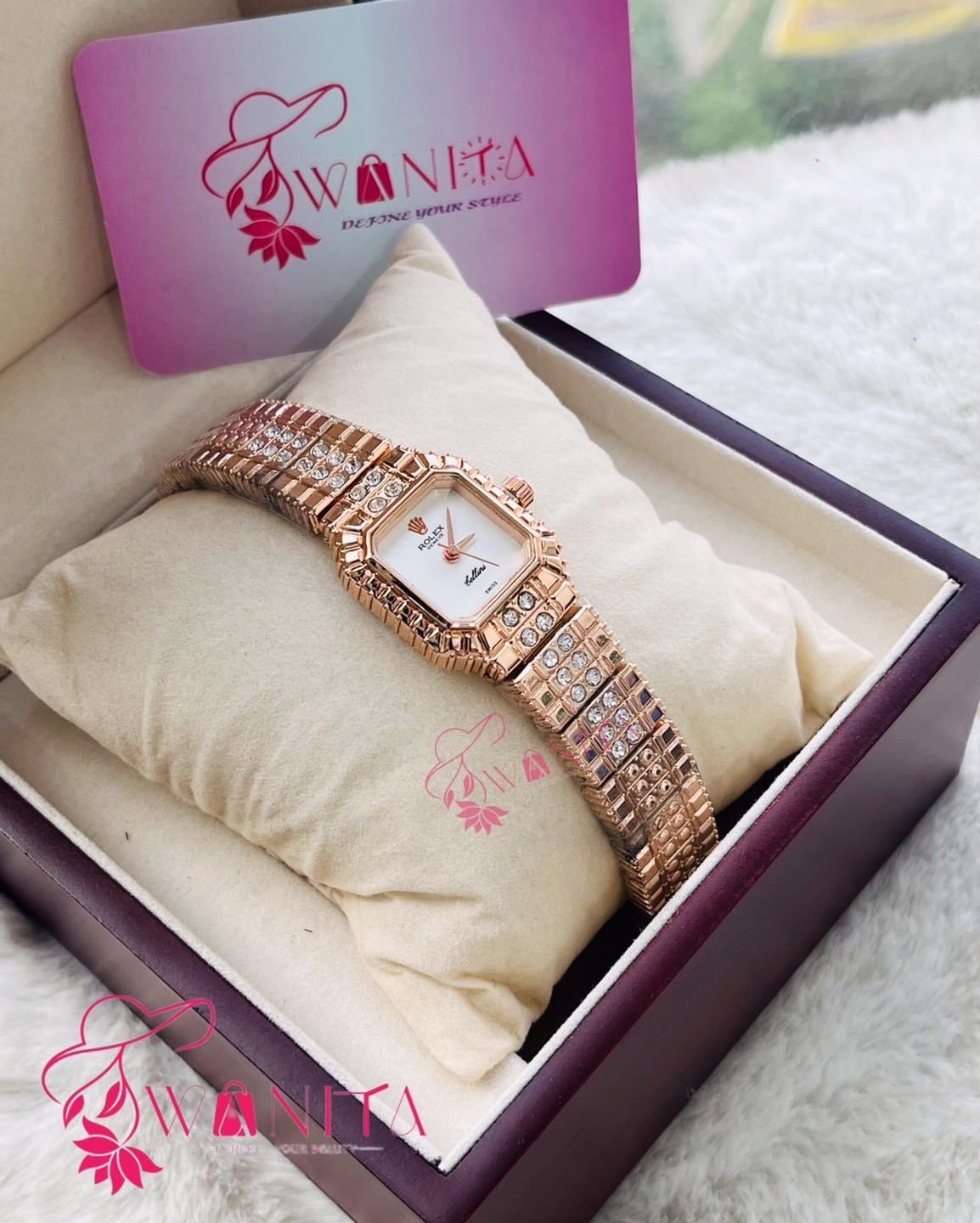 Premium Rolex Ladies White Dial Watch