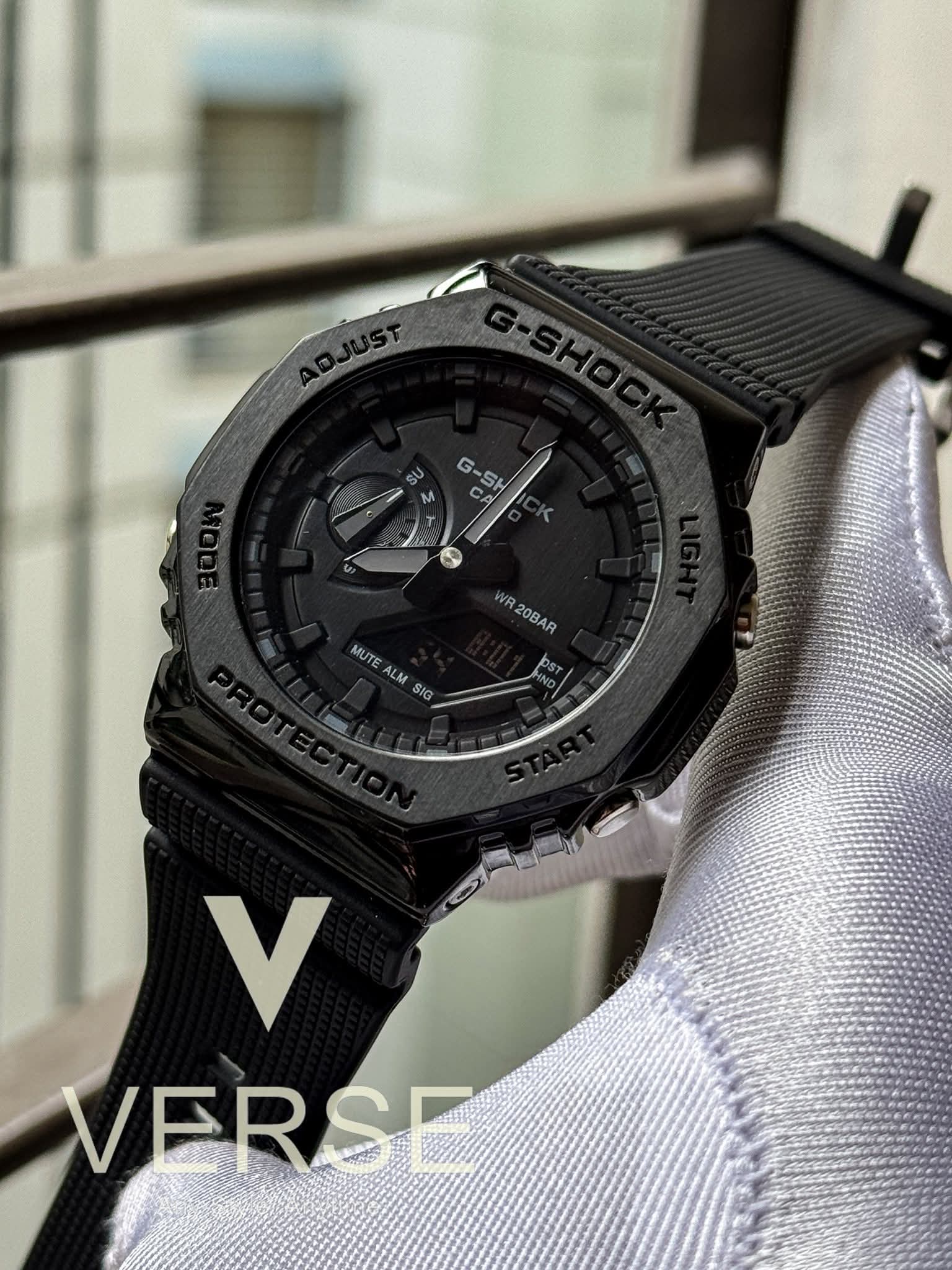 Gshock GA 2100 black rubber