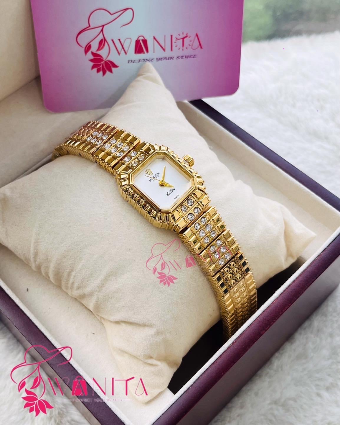 Premium Rolex Ladies White Dial Watch