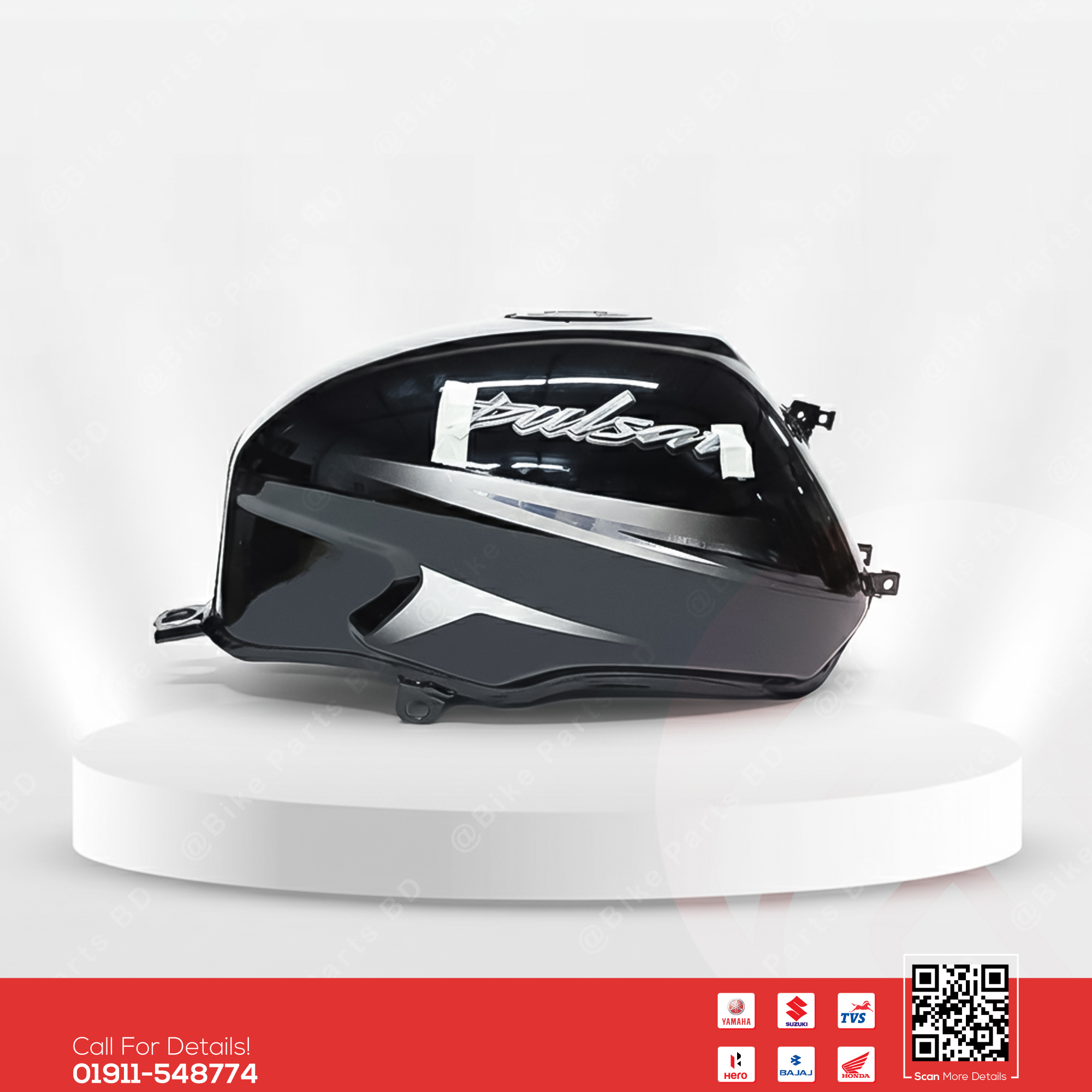 Fuel Tank for BAJAJ Pulser UG4.6 (Single Disk, Black-Nikii) bike._img_0