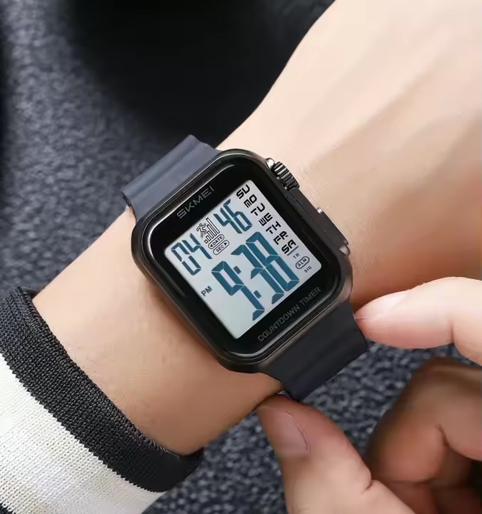 SKMEI 2269 Digital Watch- Black Dial- Black Bezel- Black Strap- TF Code SK962DB_img_2