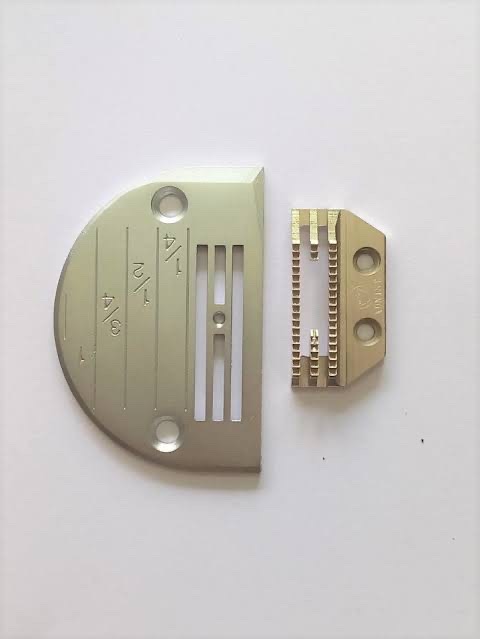 Jack F4 Industrial Sewing Machine Needle Plate FD & Feed Dog Set