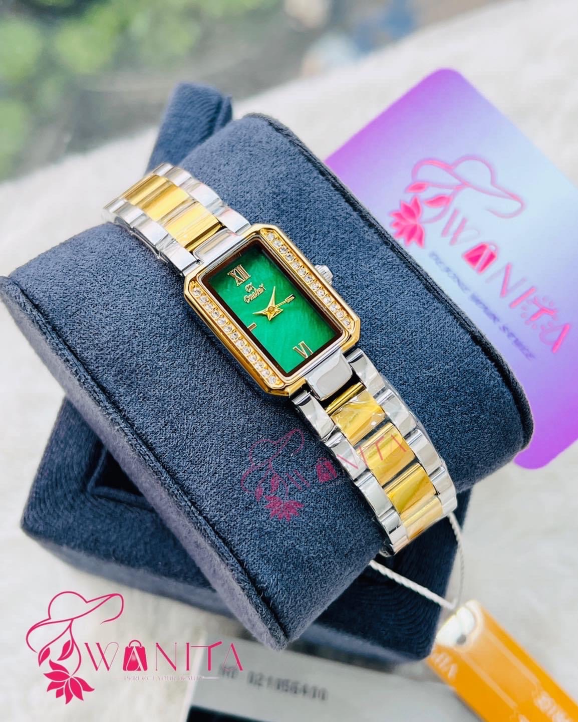 Original Caslex Green Dial Ladies Watch