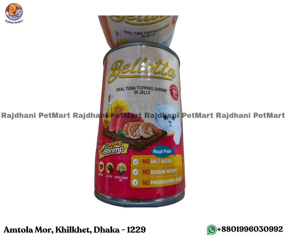 Bellotta Can Real Tuna Topping Shrimp in Jelly 400gm
