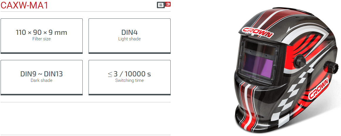 CROWN Auto-Darkening Welding Mask – Professional Grade; CAXW-MA1_img_2