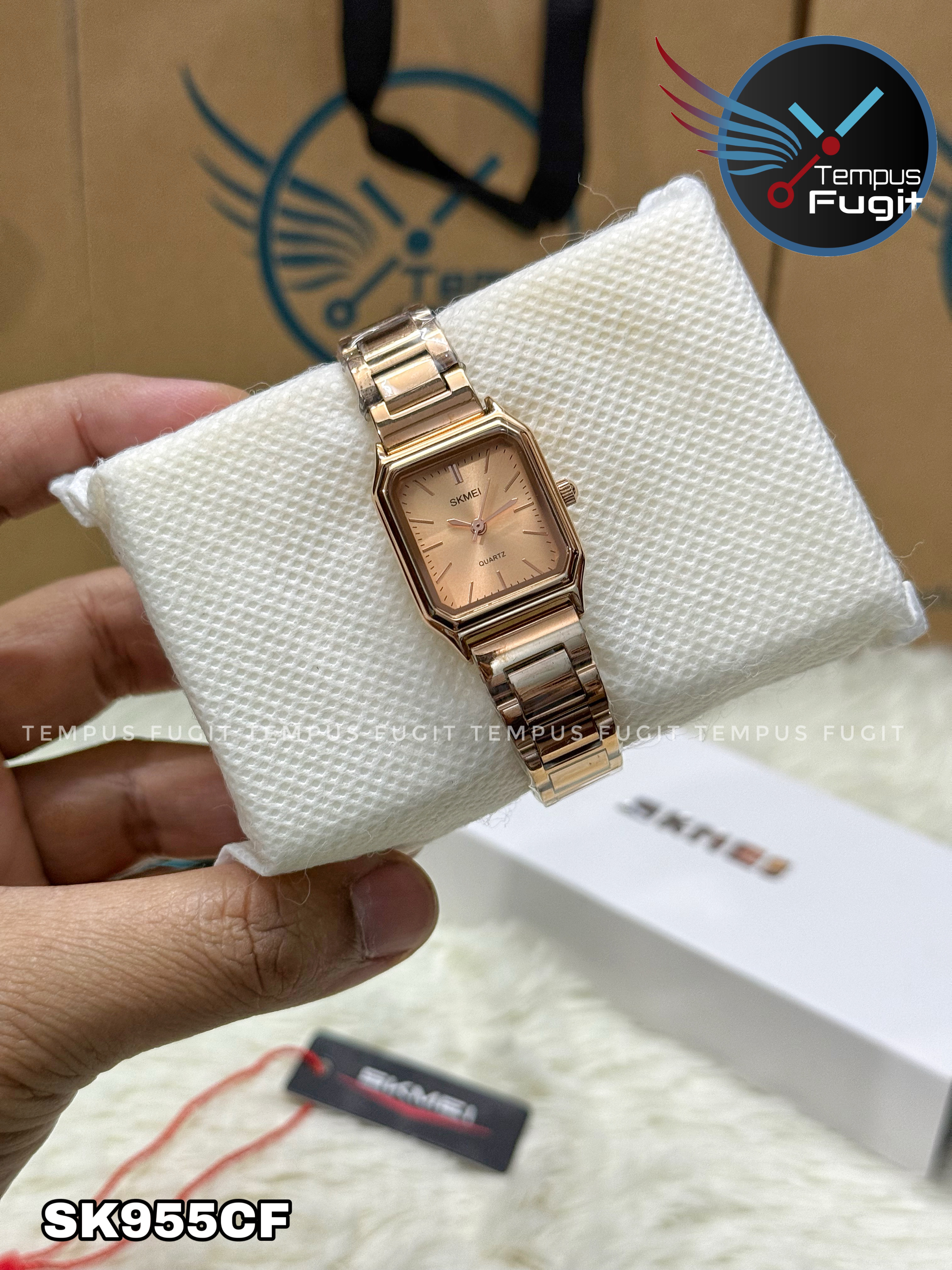 SKMEI 2237 Ladies Chain Watch - Rose Golden Dial- Rose Golden Bezel- Rose Golden Chain- TF Code SK955CF_img_7