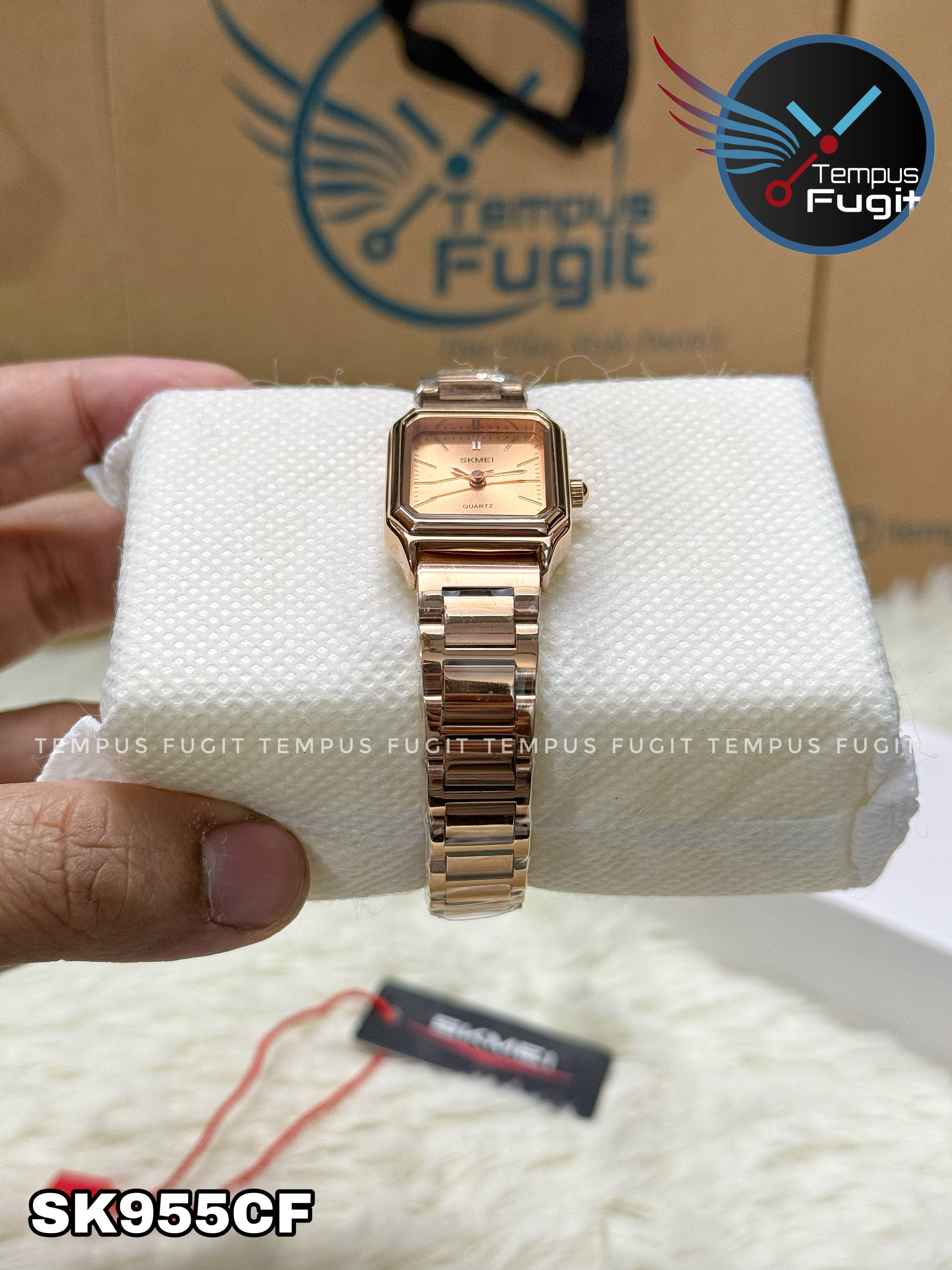 SKMEI 2237 Ladies Chain Watch - Rose Golden Dial- Rose Golden Bezel- Rose Golden Chain- TF Code SK955CF_img_9