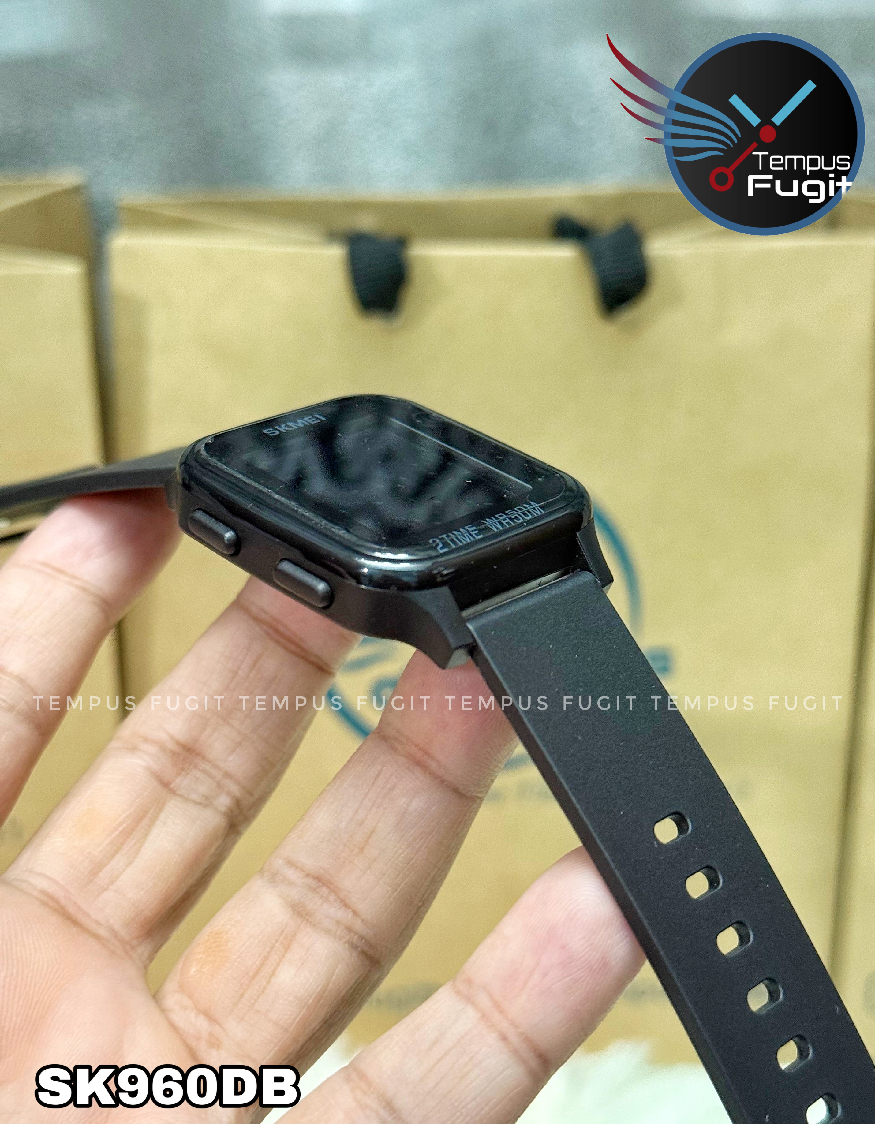 SKMEI 1858 Digital Watch- Black Dial- Black Bezel- Black Strap- TF Code SK960DB_img_11