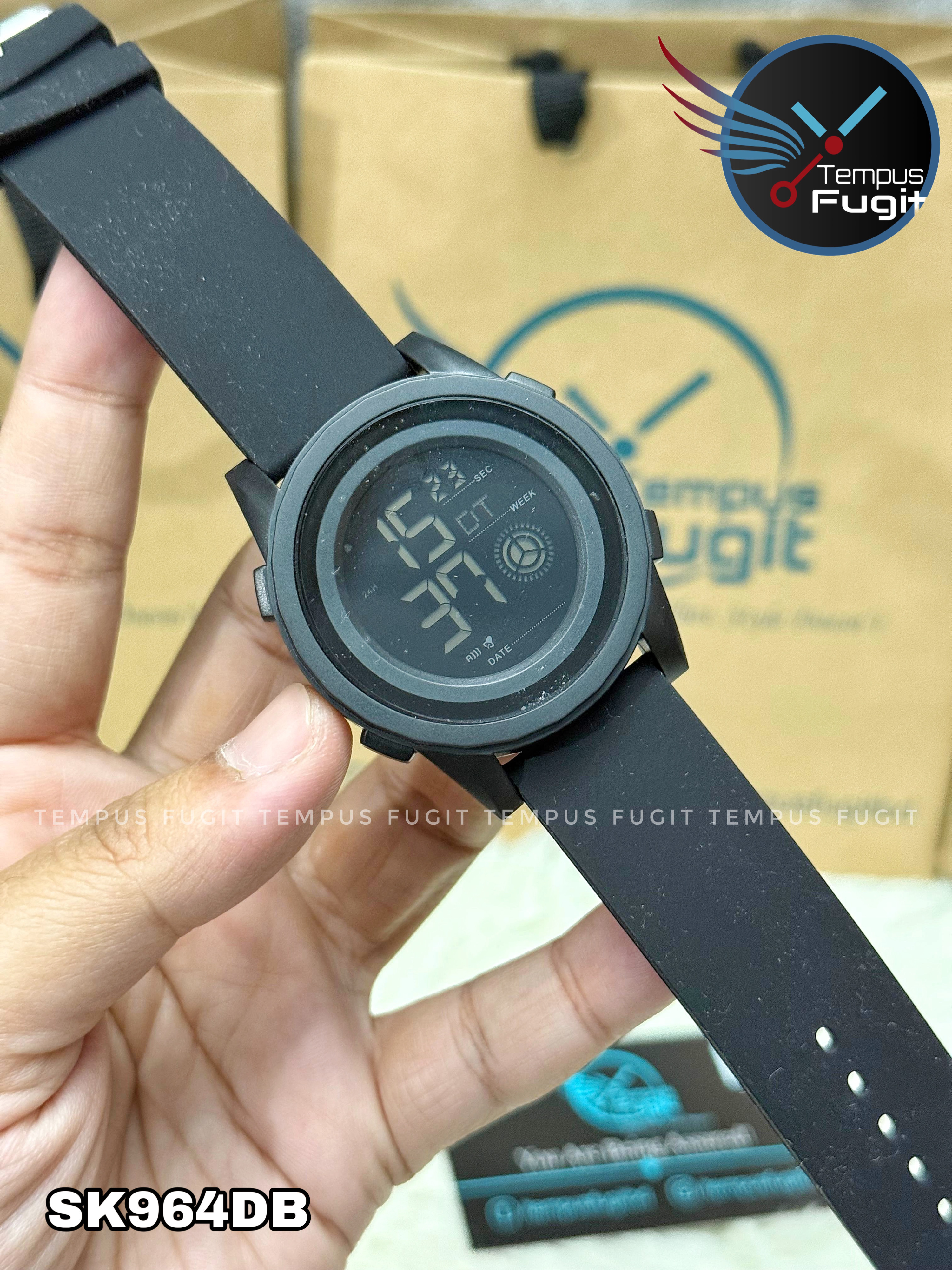 SKMEI 2082 Digital Silicone Sports Watch- Black Dial- Black Bezel- Black Strap- TF Code SK964DB_img_9