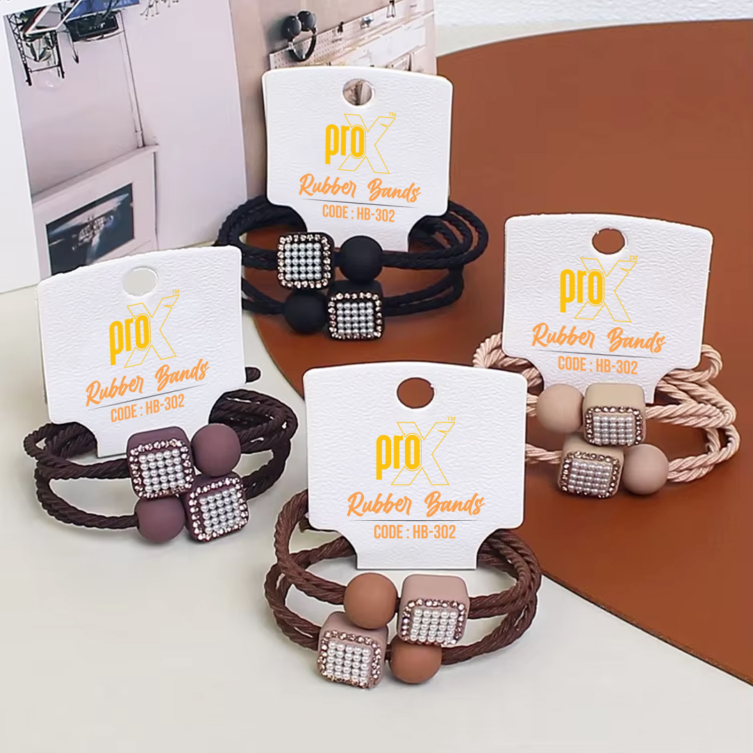 ProX Hair Haven Hair Band For Women HB-302-37 ( 2pcs ) Multi-Color_img_0