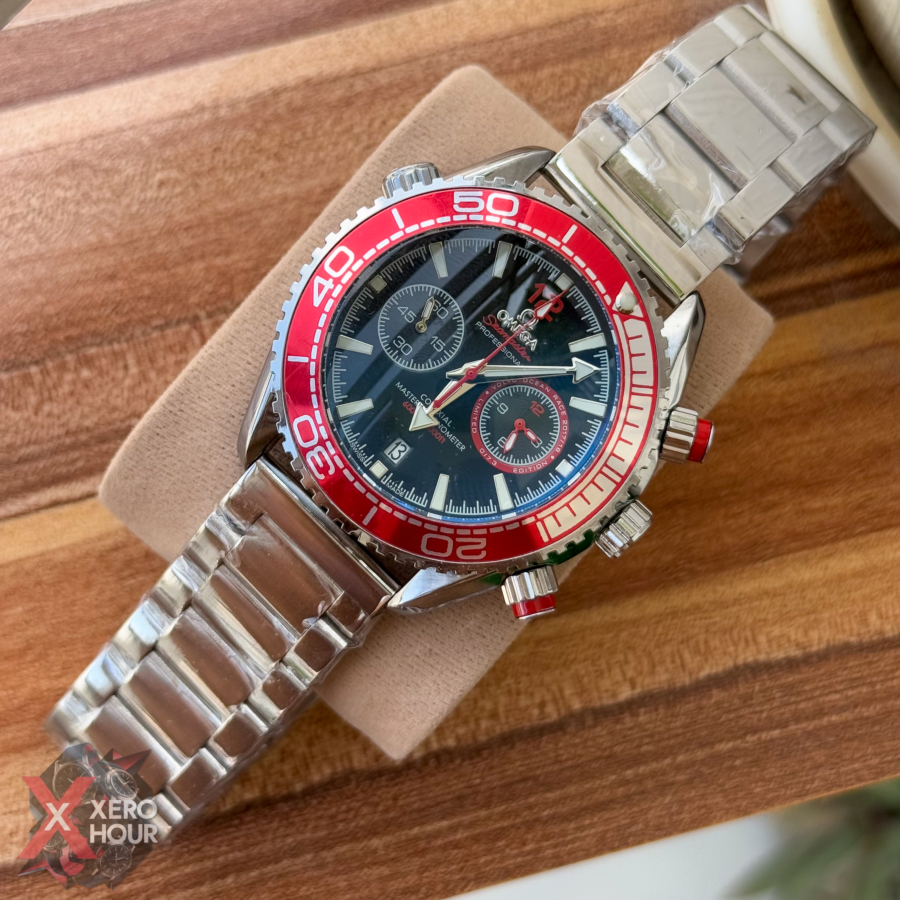 Omega Seamaster Chronograph | SE | Red Bezel Black Dial_img_1